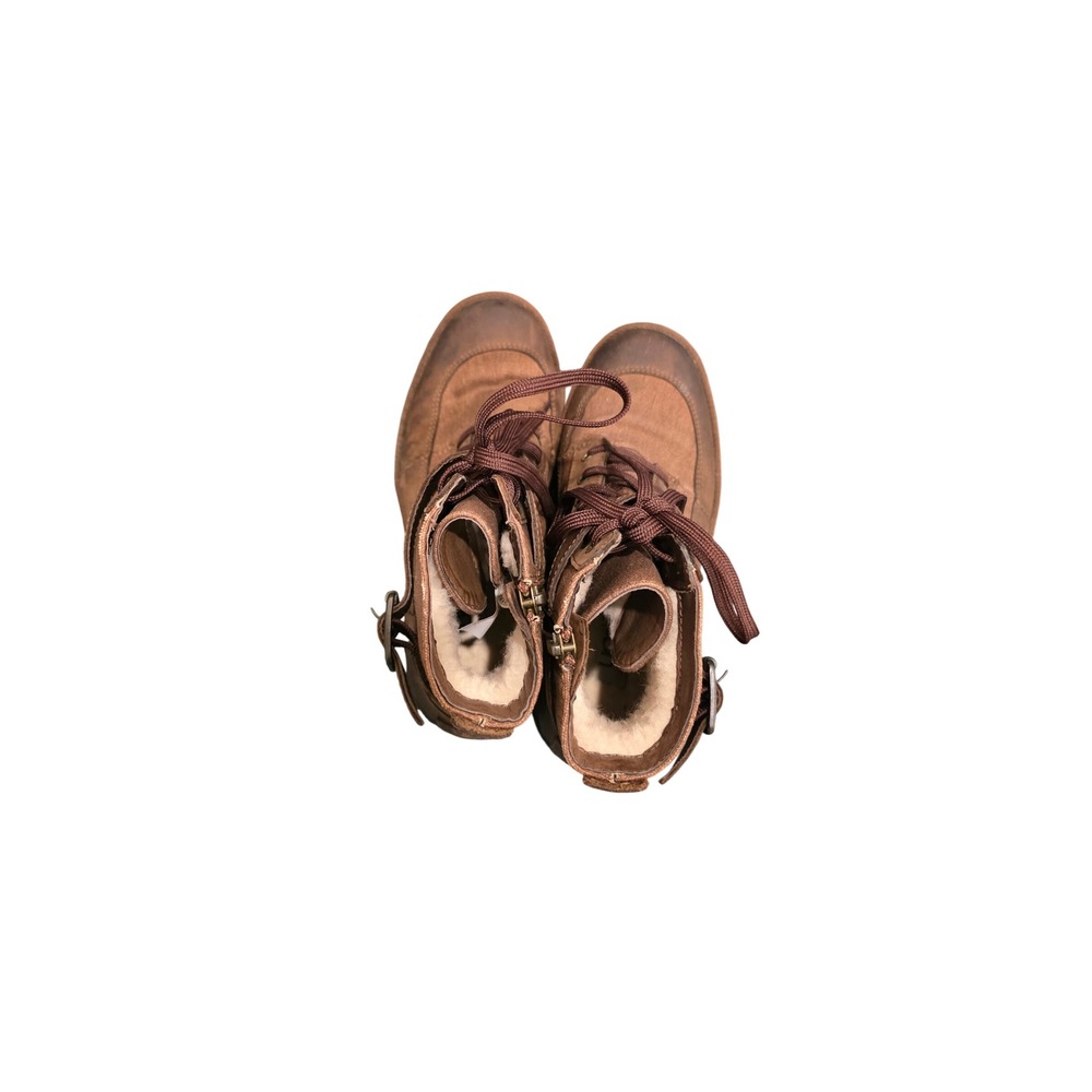 UGG Simmens Waterproof Leather Boots Stout Brown 1095157 Womens 5.5 - Picture 4 of 6